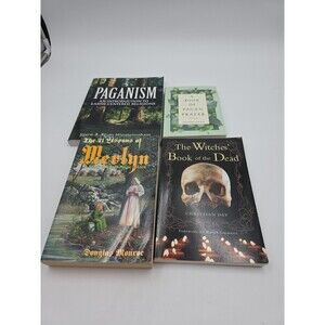Lot Of 4 Book Witchcraft Paganism Merlyn Witches Book Of The Dead Pagan Prayer